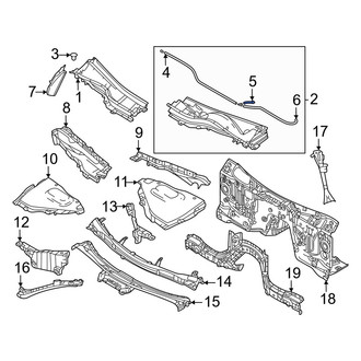 Mazda OE - Front Windshield Washer Hose