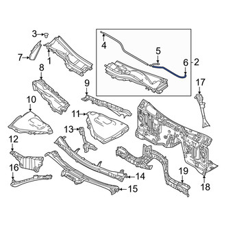 Mazda OE - Front Windshield Washer Hose