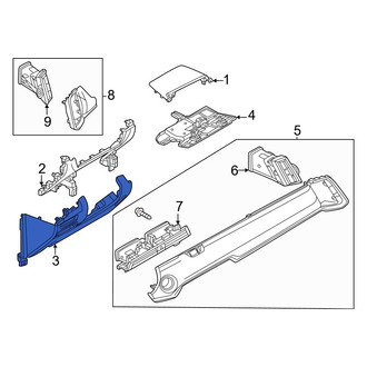 Mazda OE - Instrument Panel Knee Bolster