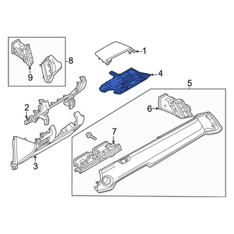 Mazda OE - Right Instrument Panel Knee Bolster