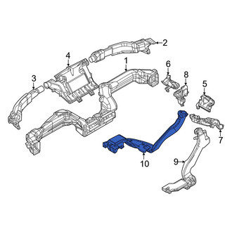 Mazda OE - Front Left Lower Instrument Panel Air Duct