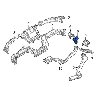 Mazda OE - Front Center Left Instrument Panel Air Duct