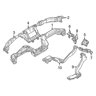 Mazda OE - Instrument Panel - Ducts (Front)