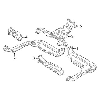 Mazda OE - Instrument Panel - Ducts (Rear)