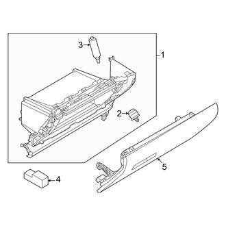 Mazda OE - Instrument Panel - Glove Box