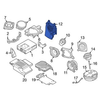 Mazda OE - Left Radio Bracket