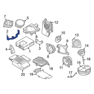 Mazda OE - Center Radio Bracket