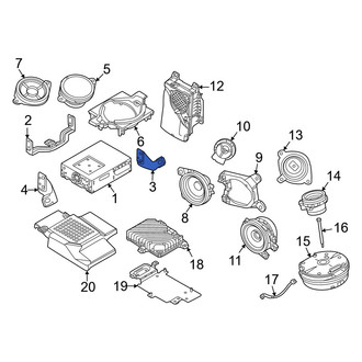 Mazda OE - Right Radio Bracket