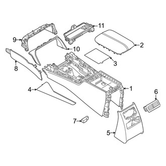 Mazda OE - Front Console (Console Base & Trim)