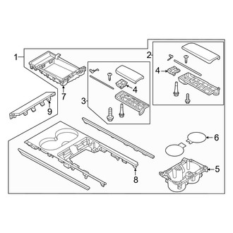 Mazda OE - Rear Console (Upper Trim)
