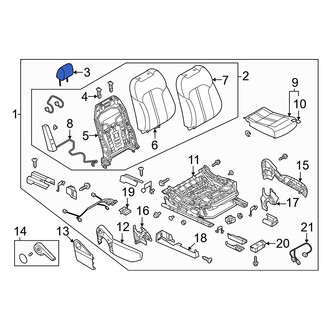 Mazda OE - Front Right Headrest