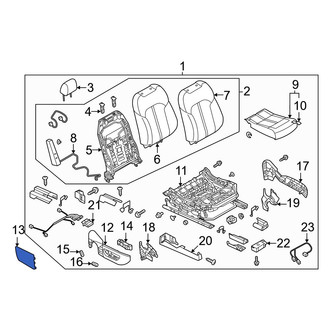 Mazda OE - Front Right Seat Belt Anchor Plate Cover