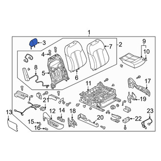 Mazda OE - Front Right Headrest
