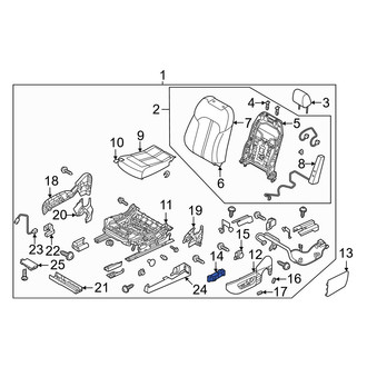 Mazda OE - Front Left Power Seat Switch