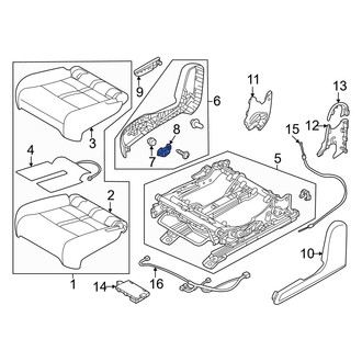 Mazda OE - Front Right Seat Belt Anchor Plate Cover