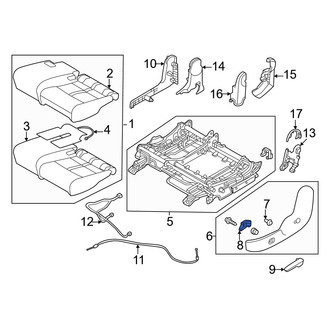 Mazda OE - Front Left Seat Trim Panel Cap