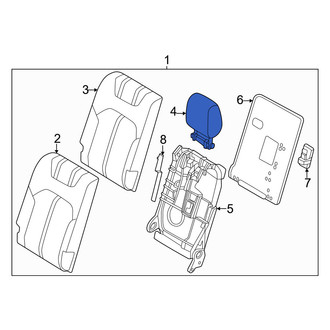 Mazda OE - Rear Right Headrest