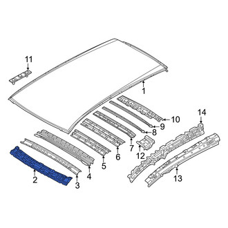 Mazda OE - Front Roof Header Panel