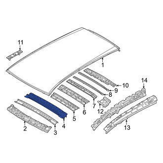 Mazda OE - Center Roof Panel Reinforcement