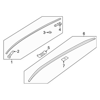 Mazda OE - Roof - Exterior Trim (Standard Roof)