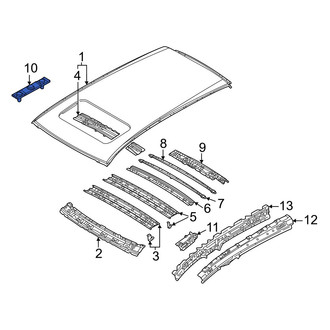 Mazda OE - Roof Luggage Carrier Side Rail Bracket