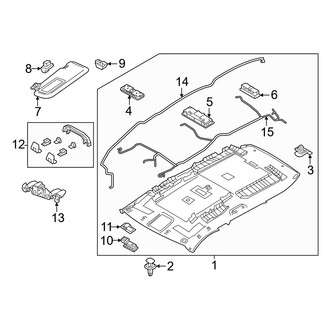 Mazda OE - Roof - Interior Trim (With Sunroof)