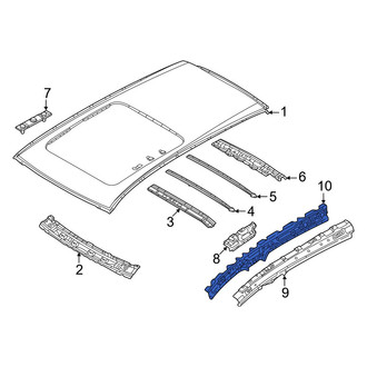 Mazda OE - Left Roof Side Rail Reinforcement