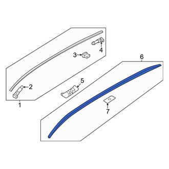 Mazda OE - Right Roof Luggage Carrier Side Rail