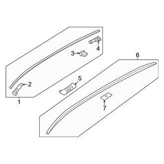 Mazda OE - Roof - Exterior Trim (With Panoramic)