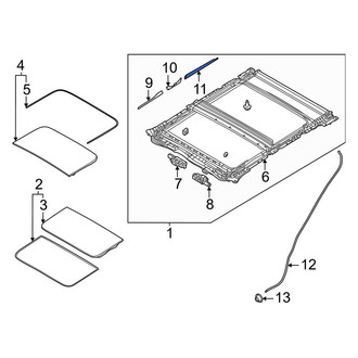 Mazda OE - Rear Left Sunroof Opening Trim