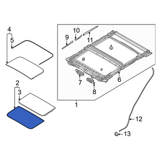 Mazda OE - Front Sunroof Glass