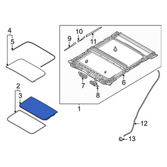Mazda OE - Front Sunroof Seal