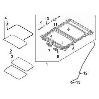 Mazda OE - Rear Sunroof Seal