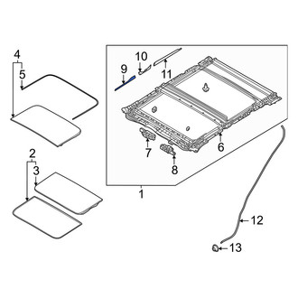 Mazda OE - Front Right Sunroof Opening Trim