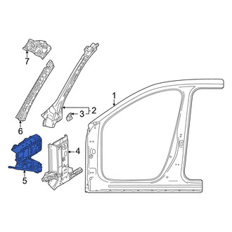 Mazda OE - Left Lower Inner Body A-Pillar