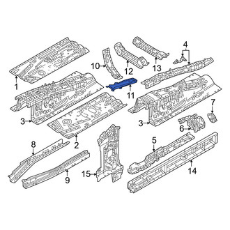 Mazda OE - Front Left Inner Floor Pan Reinforcement