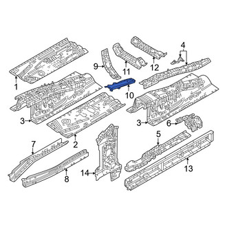 Mazda OE - Front Right Inner Floor Pan Reinforcement