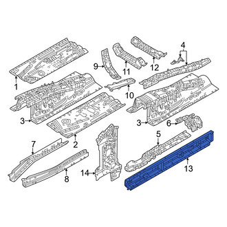 Mazda OE - Right Inner Rocker Panel