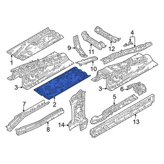 Mazda OE - Front Left Floor Pan