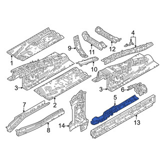 Mazda OE - Front Left Floor Pan Reinforcement
