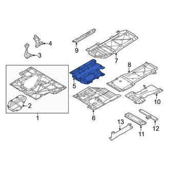 Mazda OE - Floor Pan Splash Shield