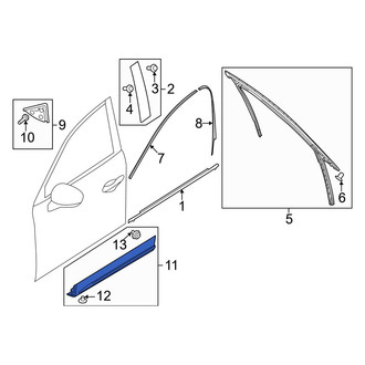 Mazda OE - Rear Right Door Molding