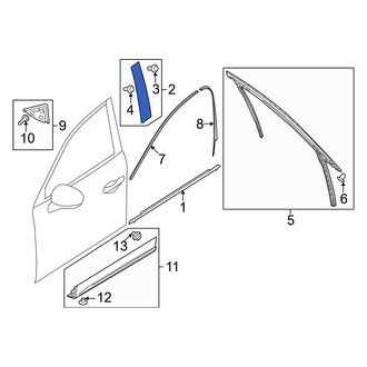 Mazda OE - Rear Right Rearward Door Applique