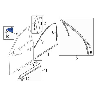 Mazda OE - Rear Right Rearward Door Applique