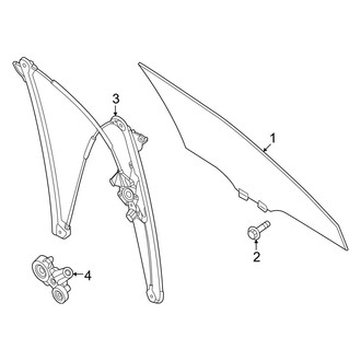 Mazda OE - Front Door - Glass & Hardware