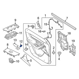Mazda OE - Left Door Lock Switch