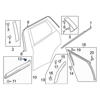 Mazda OE - Spoiler Clip