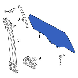 Mazda OE - Front Left Door Glass