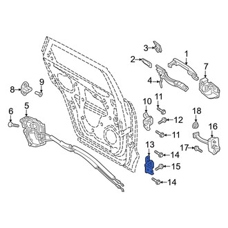 Mazda OE - Rear Right Lower Door Hinge