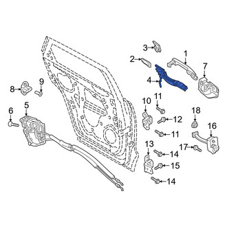 Mazda OE - Rear Right Exterior Door Handle Base
